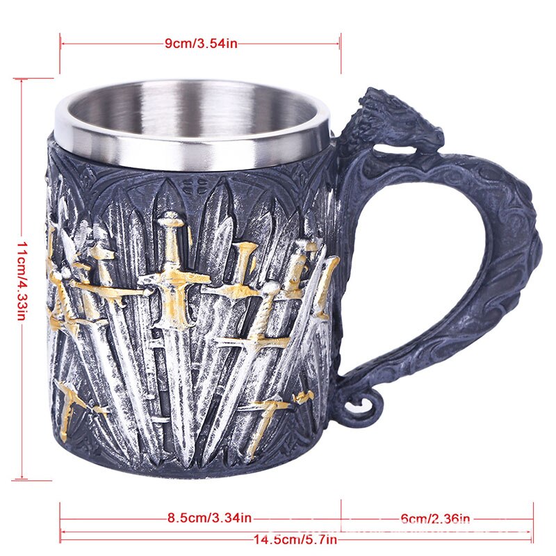 Viking Sword Beer or Coffee Mug