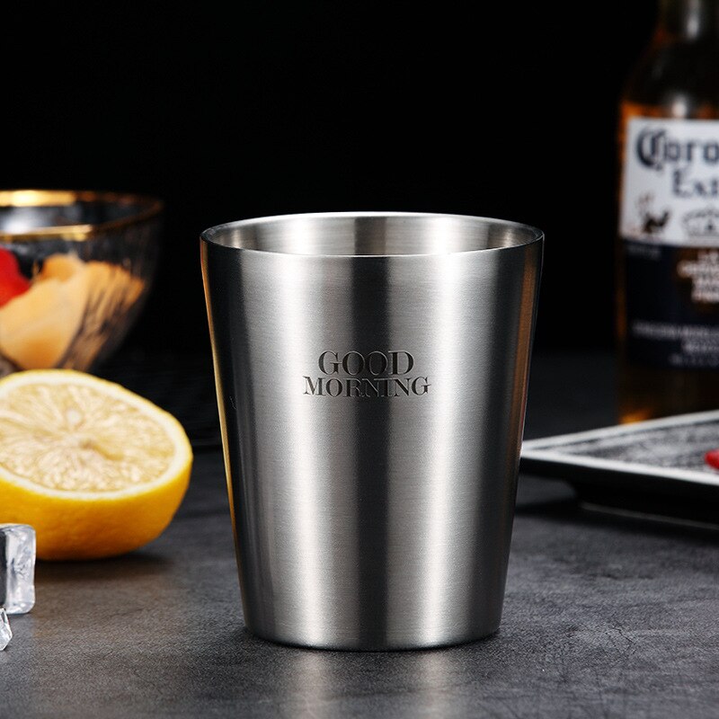 Stainless Steel Beer Cocktail Coffee Mug Double wall Double Bottom