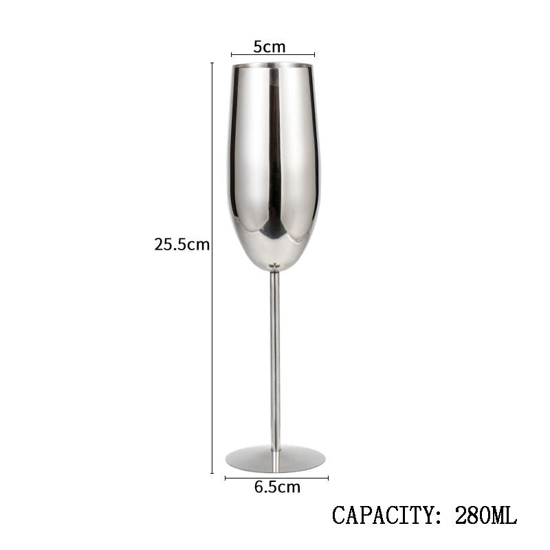 Stainless Steel Champagne Glass