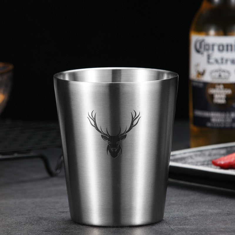 Stainless Steel Beer Cocktail Coffee Mug Double wall Double Bottom