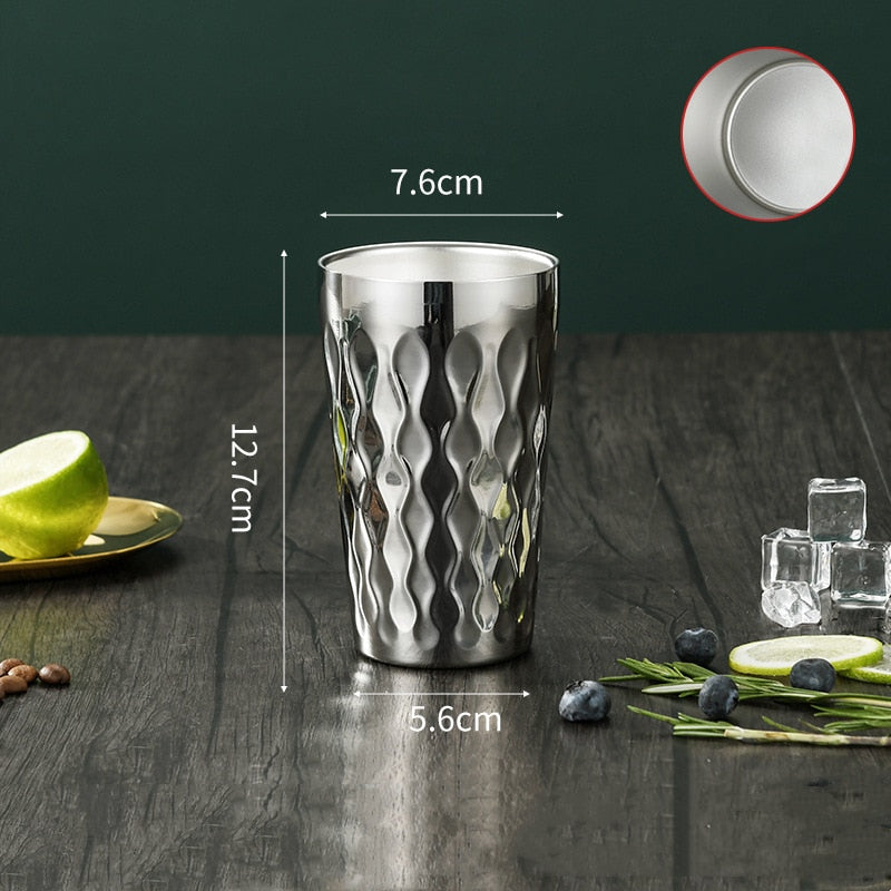 Stainless Steel Beer Cocktail Coffee Mug Double Wall Double Bottom